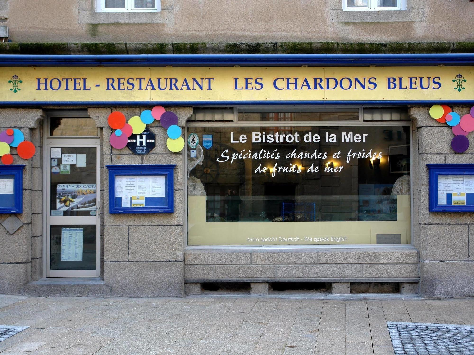 Logis Hotel Les Chardons Bleus Restaurant Le Bistrot De La Mer Роскоф Экстерьер фото